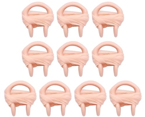MOBUTOFU 10pcs Pince-Nez de Natation en Silicone Réutilisable avec Cordon, Protège Nez l'eau, pour Plongée et Natation en Extérieur