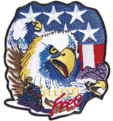 Aufnäher - USA Adler - RIDE FREE - 04766 - Gr. ca. 10 x 8,5 cm - Patches