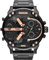 Diesel Watch for Men Mr Daddy 2.0, Multifunction Movement, 57 mm Black Stainless Steel Case with a Stainless Steel Strap, DZ7312