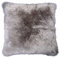 Kissenbezug für Couchkissen Sofakissen - 50 x 50 cm - Schaffell - Grau - Kissenhülle Zierkissenbezug
