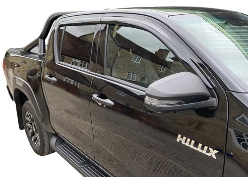 AUTO CLOVER Windabweiser Set für Toyota Hilux 2016+ Double Cab (4-teilig)
