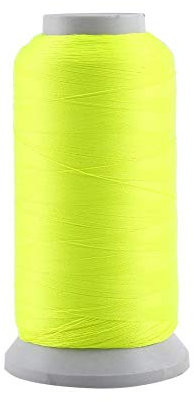 Nähgarn leuchtend, Glow in the Dark Stickgarn für Stickerei und Nähmaschine (3000 Yards Gelb)
