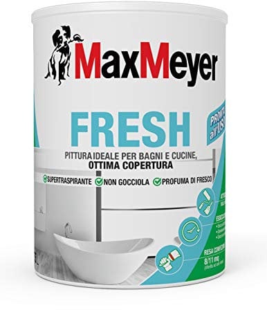 MaxMeyer Pittura per interni Bagni& Cucine Fresh BIANCO 0,75 L