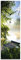 ARTLAND Wanddeko Wanduhr ohne Tickgeräusche Glas Funkuhr 20x60 cm Rechteckig Lautlos Landschaft Wald Natur See Sonne Urlaub Ländlich T0WD