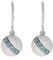 XEN Ohrhänger mit 12 Swiss Blue Topase ca. 0,26 ct. rhodiniert