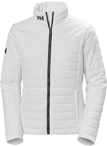 Helly Hansen Mujer Chaqueta Insulada Crew 2.0, M, Blanco