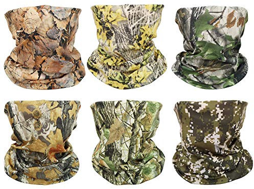 GUIFIER 6 Stück Nahtlose Bandanas Gesicht Maske Stirnband Schal,Multifunktionale Kopfbedeckung,Headwrap Bandana Kopftuch Wickeln Haarband,Schaltuch Bandana Maske Halstuch Kopftuch UV Widerstand