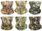GUIFIER 6 Stück Nahtlose Bandanas Gesicht Maske Stirnband Schal,Multifunktionale Kopfbedeckung,Headwrap Bandana Kopftuch Wickeln Haarband,Schaltuch Bandana Maske Halstuch Kopftuch UV Widerstand