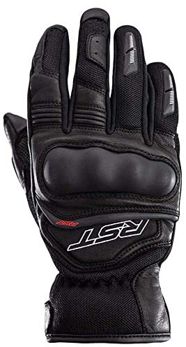 RST Urban Air 3 Mesh Vented CE Mens Motorcycle Gloves (Black, 2XL)