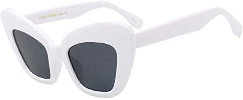 NIUASH Sonnenbrille polarisiert Cat Eye Vintage Sonnenbrille Damen Mode Weiß Übergroße Cat Eye Sonnenbrille Für Frauen Schwarz Rot Uv400