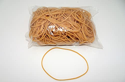 Progom - Elastiques caoutchouc - blond - 120mm x 1.7mm - sachet 100gr