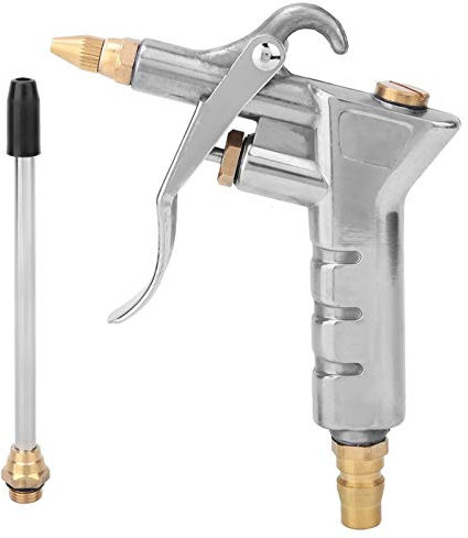 Raccord Rapide Air Comprimé, Pistolet à Air Comprimé pour 1/4 BSP, Raccord Rapide Air Comprimé Accessoires, Compresseur d'Air Pneumatique Outil de Nettoyage pour Processus de Nettoyage Industriel