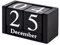 Notakia Holz-Schreibtischblöcke, Kalender, ewiger Block, Monatsanzeige, Datumsanzeige (klein, schwarz)