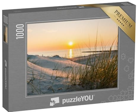 puzzleYOU: Puzzle 1000 Teile „Sonnenuntergang am Ostseestrand“ – aus der Puzzle-Kollektion Sonne, Ostsee, Sonnenuntergang