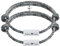 MeMeDIY Personalisierte Magnetarmbänder für Paare mit Initiale/Gravur Textarmband für Damen Herren Verstellbare Nylon-Freundschaftsarmbänder (Silberfarbenes Rechteck)