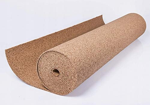 Rouleau de liège au mètre - Dimensions : 1m x 10m - Surface (10m²) - Epaisseur de 2mm à 10mm. Isolation acoustique des sols et des murs. Liège de la plus haute qualité (3mm)