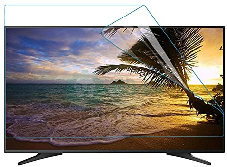60-75 Zoll Tv Entspiegelungsfolie Anti-Strahlung, LCD-Displayschutz Anti-Blaulicht TV-Schutzfolie Blendschutz Helfen Sie Besser Zu Schlafen,Matte-60in(1338X756) mm