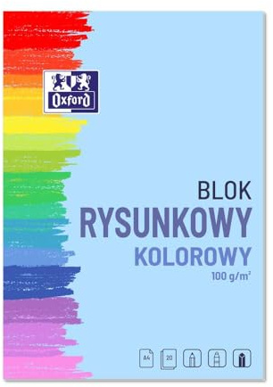 Oxford Zeichenblock A4 10 Blatt bunt 1 Stück 100g/m2