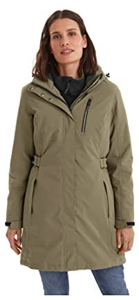 Killtec Damen Parka Funktionsparka mit abzippbarer Kapuze KOW 165 WMN PRK wasserdicht, Winddicht, atmungsaktiv 00762-helloliv 50