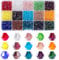 MissAudrey 3750pcs 3mm Bicone Crystal Beads for Jewelry Making Wholesale Faceted Bicone Glass Beads for DIY Bracelets Necklaces Earrings Suncatcher Craft Beading with Container Box (AB Colors)