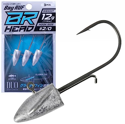 DUO Bay Ruf BR Head 12g Jigkopf, 3 Stück, Sea Bass Fishing Hook
