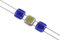 60pcs Fliesen 2-Loch-Quadratperlen 6 x 6 mm, Transparenter blauer Jet -Vulkan (30060-28001), Böhmisches Kristall Glas, Tschechien 11109009 Tile 2-hole Square Beads