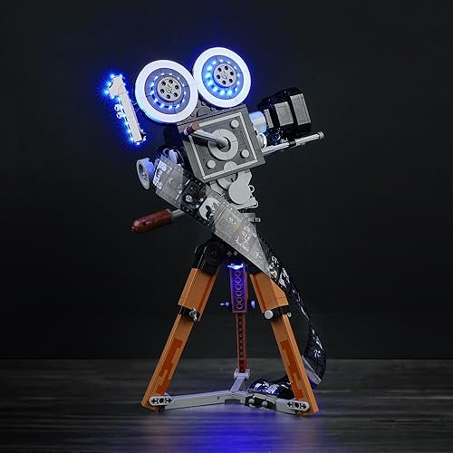 LED Light Kit Compatible with 43230 Camera Tribute to Walt Disney (Lighting Only, No Model), Creative Decorative Lights Set Compatible with Lego 43230 100 Years Camera