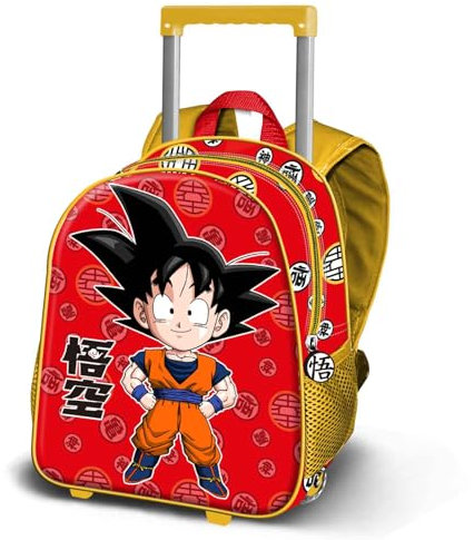 Dragon Ball Kintoun-Zaino con Ruote Piccolo, Rosso, 26 x 34 cm, Capacità 12,5 L