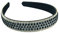scicent Stirnband Schwarz Kristall Strass Stirnbänder Breite Kopfbedeckung Diamant Bling Haarbänder Rutschfest Hart Haarreifen für Frauen Mädchen Täglich Tragen Party Hochzeit Haarschmuck 16703