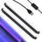 Vegena 2 Stücke Led Schwarzlicht, Uv Bar Schwarzlichtlampe, Uv Schwarzlicht Lamp Bar Partylicht Schwarzlicht Röhre Mit Schalter Und Stecker Uv Licht Röhre Schwarzlichtleiste, Für Party, Deko, Disco