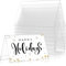 VILLCASE 10 Pack Name Plates for Desks, Acrylic Desk Name Plate Holder, Clear Double Sided Display Sign Holder, Name Tent Holders Office Desk Sign Holder Display for Office Conference