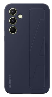 Samsung Standing Grip Case cover con cinturino e funzione cavalletto per Galaxy A55 5G, Nero