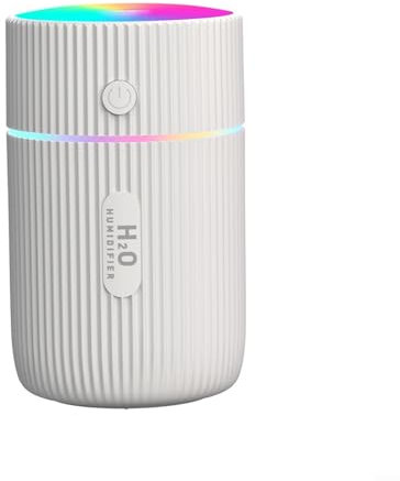 Car Humidifiers,Car Portable Humidifier DC5V 2W Air Humidifier Portable Mini Humidifier with LED Light USB Humidifiers For Bedroom Home Office Travel(White)