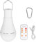 Rechargeable Light Bulb, Wireless Light Bulb with Remote Control and Timer, Rechargeable Bulbs for Lamps 7W LED Bulb Dimmable Battery, 4 Outdoor Lighting Modes Camping Emergency with Hook