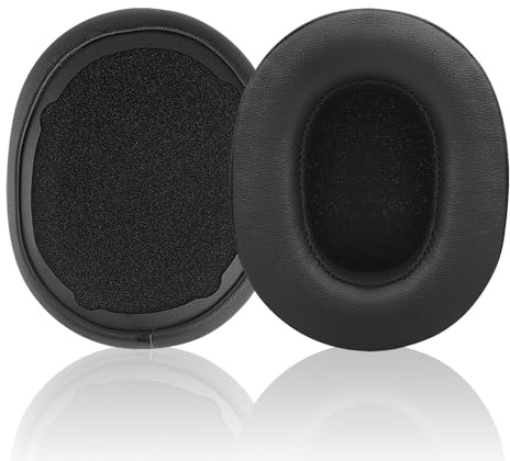 Replacement Ear Pads for Skullcandy Crusher Wireless/Evo/ANC Hesh 3/EVO/ANC, Headphones Ear Cushions, Headset Earpads, Ear Cups Cover-Black