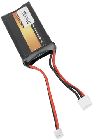 7,4-V-LiPo-Akku, 350 MAh 2S 30C LiPo-Akku mit PH2.0-Stecker, Kompatibel mit den Meisten RC-Cars, LKWs und RC-Drohnenflugzeugen Im Maßstab 1:10, 1:16, 1:18, 1:24, Anti-Überladung