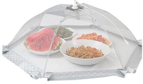 Penlimly Fliegenhaube, Faltbare Abdeckhaube Lebensmittel Abdeckung Zelt Obsthaube Kuchenabdeckung Abdeckung Fliegenschutz für Essen Obst Lebensmittel Grill Partys Buffets Camping Picknick BBQ, 60cm