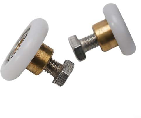 4PCS Shower Door Rollers - Diameter 20-27mm For The Bathroom Glass Sliding Door Pulleys/Runners/Wheels - Strong Load-Bearing Capacity(25mm)