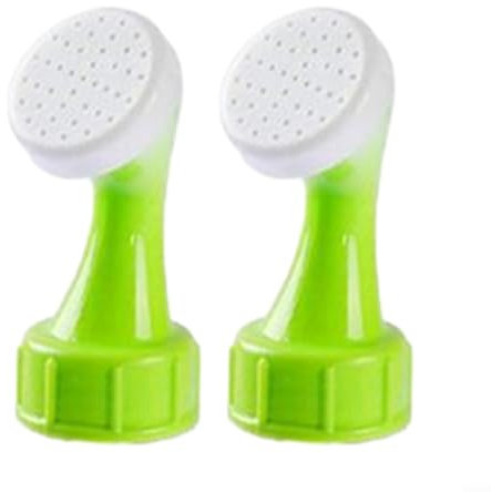 Green Portable Bottle Cap Sprinklers, Watering Sprayers, Convert Discarded Bottles, Pack of 2