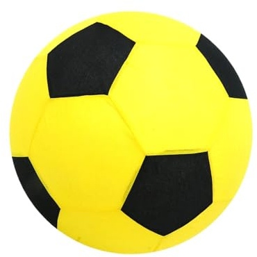 Generisch Inflatable Soccer Ball – 10 Inch Lightweight Kids Football | Indoor Soccer Ball – Portable Fabric Sports Balls with Airtight Nozzle and High Friction Ideal for Outdoor Garden Play