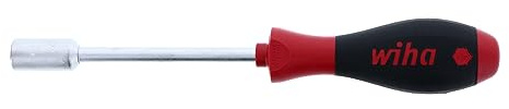 Wiha Schraubendreher SoftFinish® Sechskant-Steckschlüssel mit Rundklinge (01028) 12 mm x 125 mm ergonomischer Griff für kraftvolles Drehen, Allrounder für Industrie und Handwerk