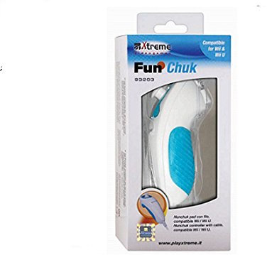 Xtreme 93203 Nunchuck, con Cavo, Nero/Bianco/Rosa, Nintendo Wii