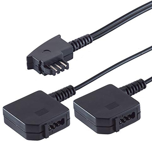 S/CONN maximum connectivity TAE F-Stecker / 2 TAE F-Kupplungen 0,2m
