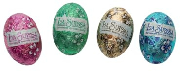 Ovetti di Pasqua Senza glutine. Assortiti cioccolato al Latte ripieni di morbida creme Caffè Cacao Nocciola Amaretto - La Suissa Kg 1
