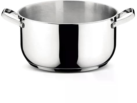 Lagostina Sfiziosa Suppentopf, 4,56 Liter, Edelstahl, Grau