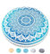 Mandala Life ART Böhmischer runder Kissenbezug - 75 cm - Akzentartikel für Ihr Wohnzimmer, Schlafzimmer, Sitzbereich - Bodenkissenbezug