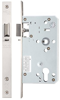 Zoo ZDL7260NL Mortice DIN Night Latch Door Case Body 60mm Backset Satin Stainless Steel