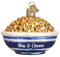 Old World Christmas Various Foods Glasgeblasene Ornamente für Weihnachtsbaum, Schüssel Mac & Käse, 7,6 x 7,6 cm