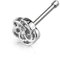 eeddoo Nasen-Piercing Nasenstecker Blume Silber Edelstahl