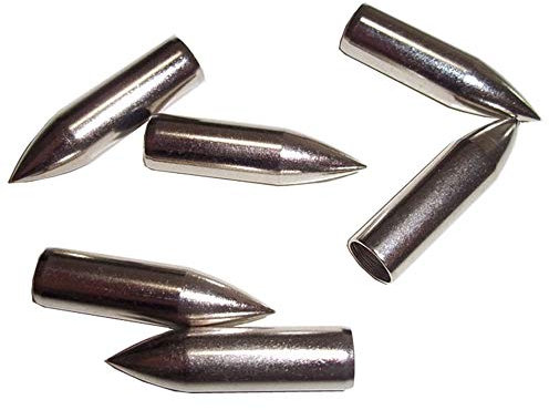 Milaem 50 Stück 8mm Pfeilspitzen Stahl Jagdspitzen Pfeilspitze Bogenpfeile Pfeil Tipps Feldspitze Projektilspitzen Für Bambus Pfeile und Holzpfeile